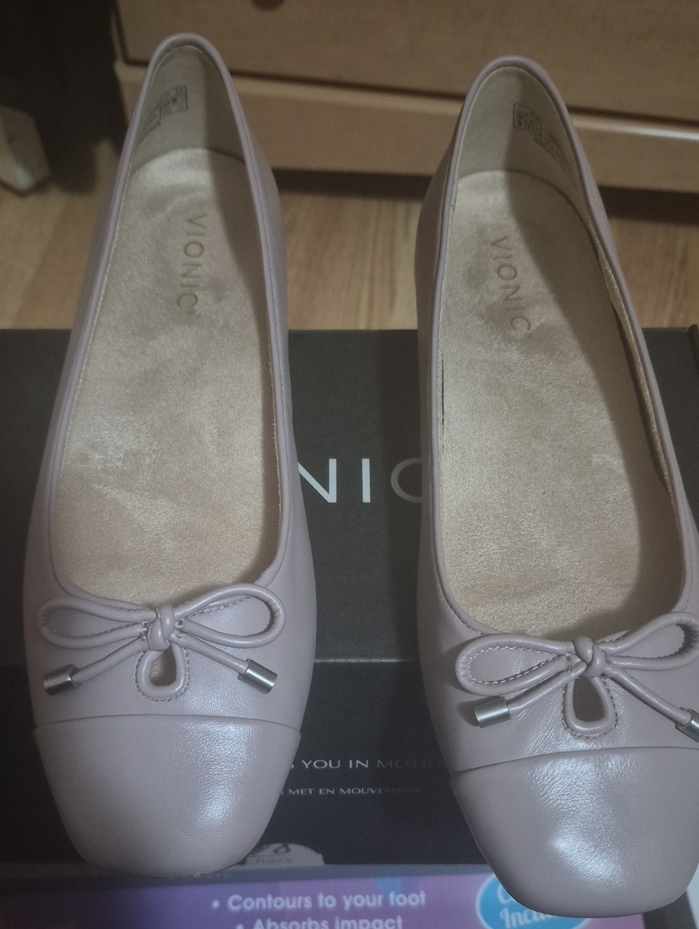 Vionic Women's Ballet Flats in Dusty Pink
